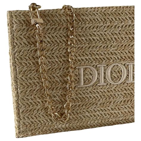 sac dior paille